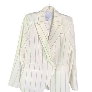 WISH Solana pin-striped blazer NWT
